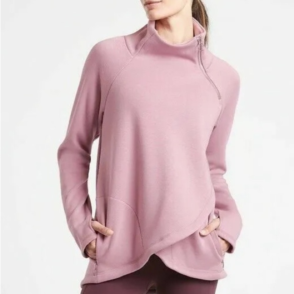 Athleta Cozy Karma Asym‎ Pullover Sweatshirt